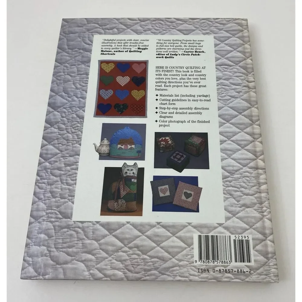 Fifty Country Quilting Projects by Margit Echols (1990, Hardcover)